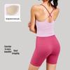 Women's Seamless Yoga Suit Set: Nude Feel Tank Top with Chest Pads & Butt-Lifting Running Leggings