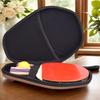 Hard Shell Table Tennis Paddle Storage Bag Pingpong Paddle Storage Bag Table Tennis Racket Bag for 2 Paddles & Multiple Balls