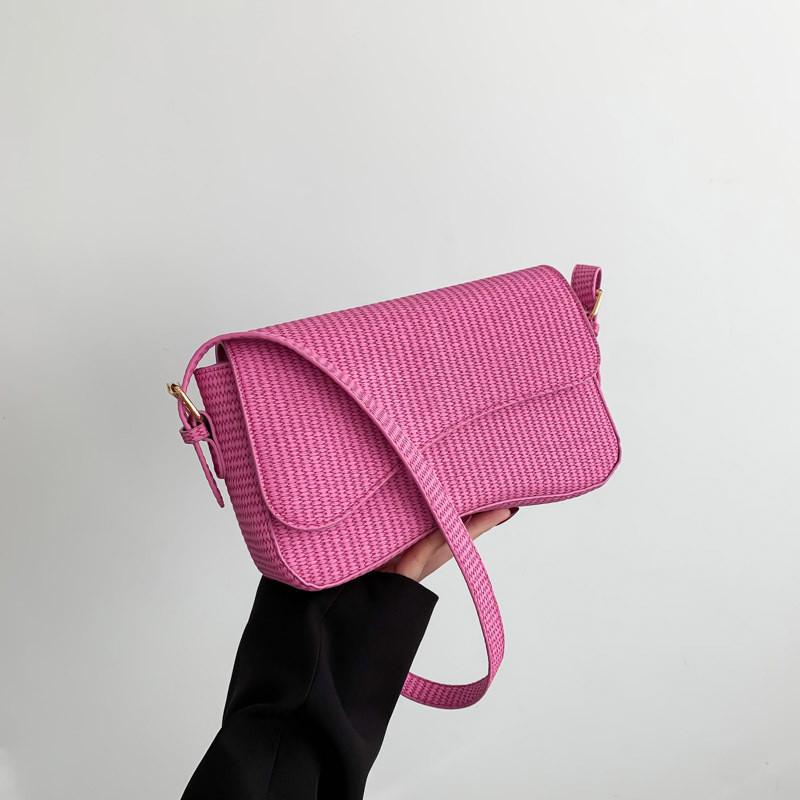 Versatile Women s Crossbody Bag With Single Shoulder Strap розы красного