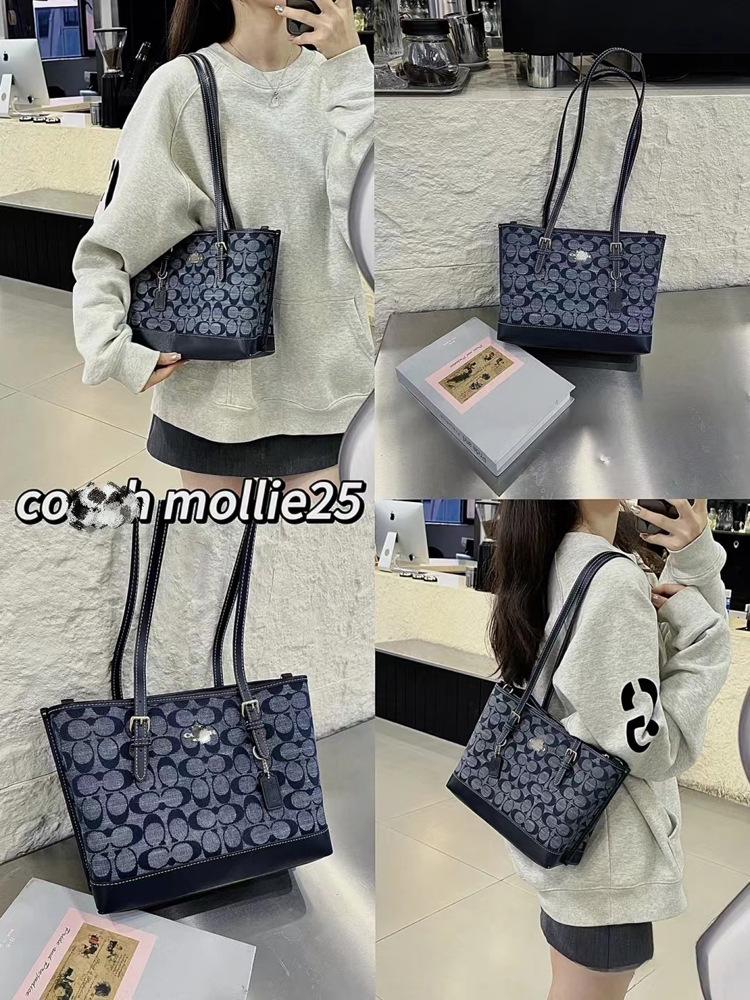 Dámská chambrayová taška KOU Jasmine Tote & Crossbody - Lehká, Velkokapacitní, Doprava zdarma