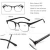 Large Rivet Reading Glasses New  Collapsible Floor Stand Fashion Ultra Light Presbyopia Eyeglasses Men And Women +1.0+4.0
