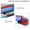 1/48 Truck Trailer Diecast Truck Model with 12 Wheels Diecast Toy