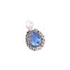 Tanzanite Gemstone Silver Pendant, 925 Sterling Silver Jewelry, Partywear Pendant For Women, Anniversary Gift For Wife PP-26-6