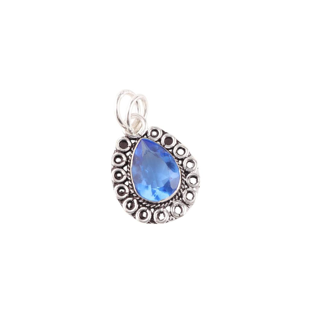 Tanzanite Gemstone Silver Pendant, 925 Sterling Silver Jewelry, Partywear Pendant For Women, Anniversary Gift For Wife PP-26-6