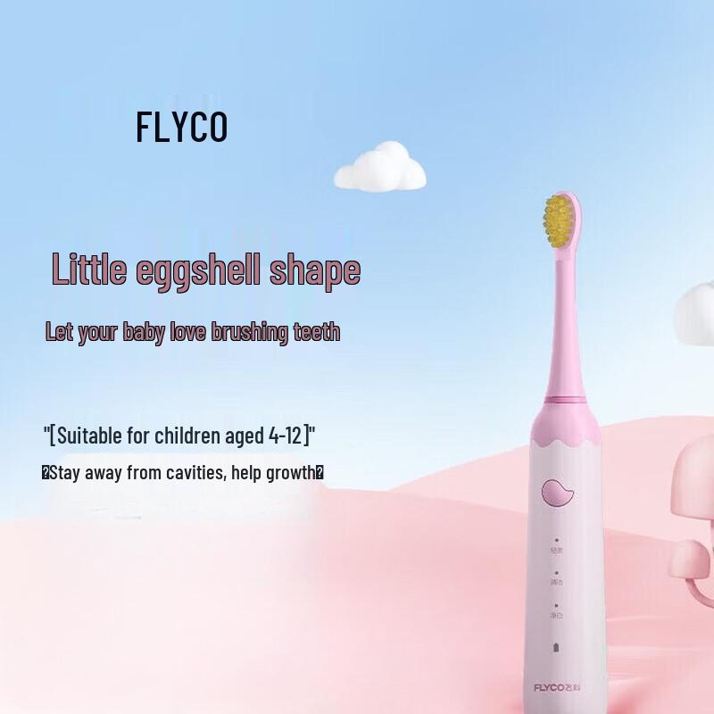

FLYCO FT7110 Kids Electric Sonic Toothbrush CN plug (adapter included)