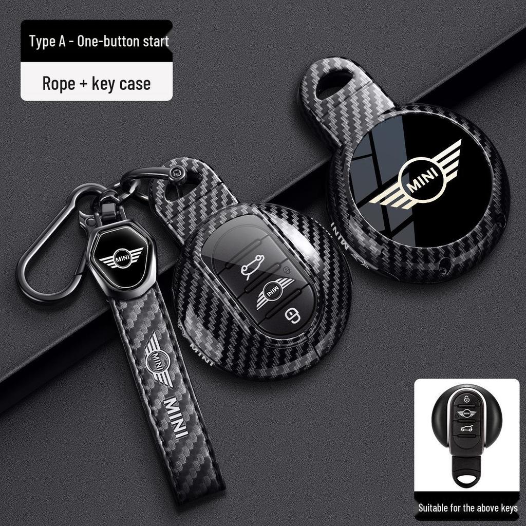 BMW Mini Key Case for Countryman and Cooper (Models F54, F55, F56, F60) - Carbon Fiber Metal Shell