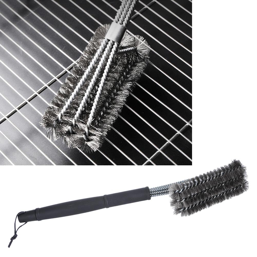 Barbecue Oven Grill Stainless Steel Cleaning Brush Accessory for Outdoor Picnic Camping BBQ
