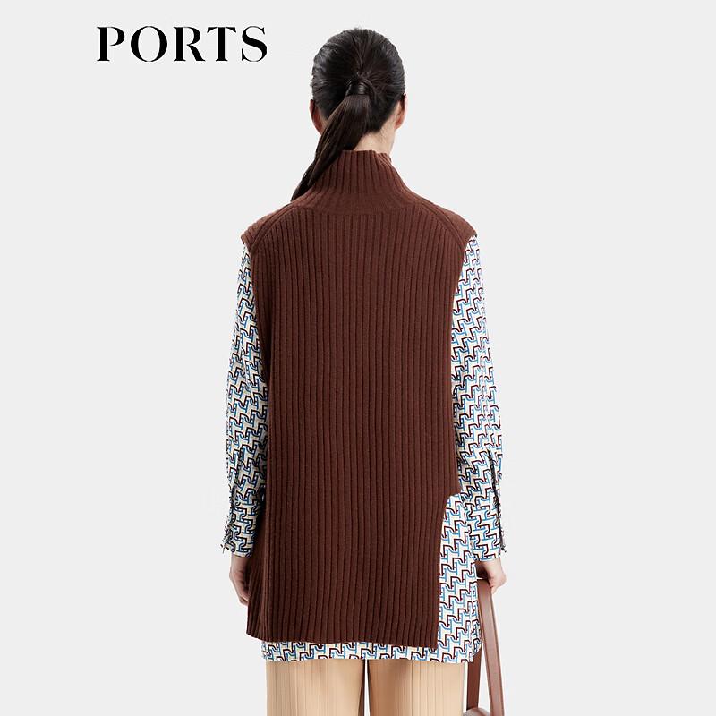 PORTS Women's Knitted Sleeveless High-Neck Pullover