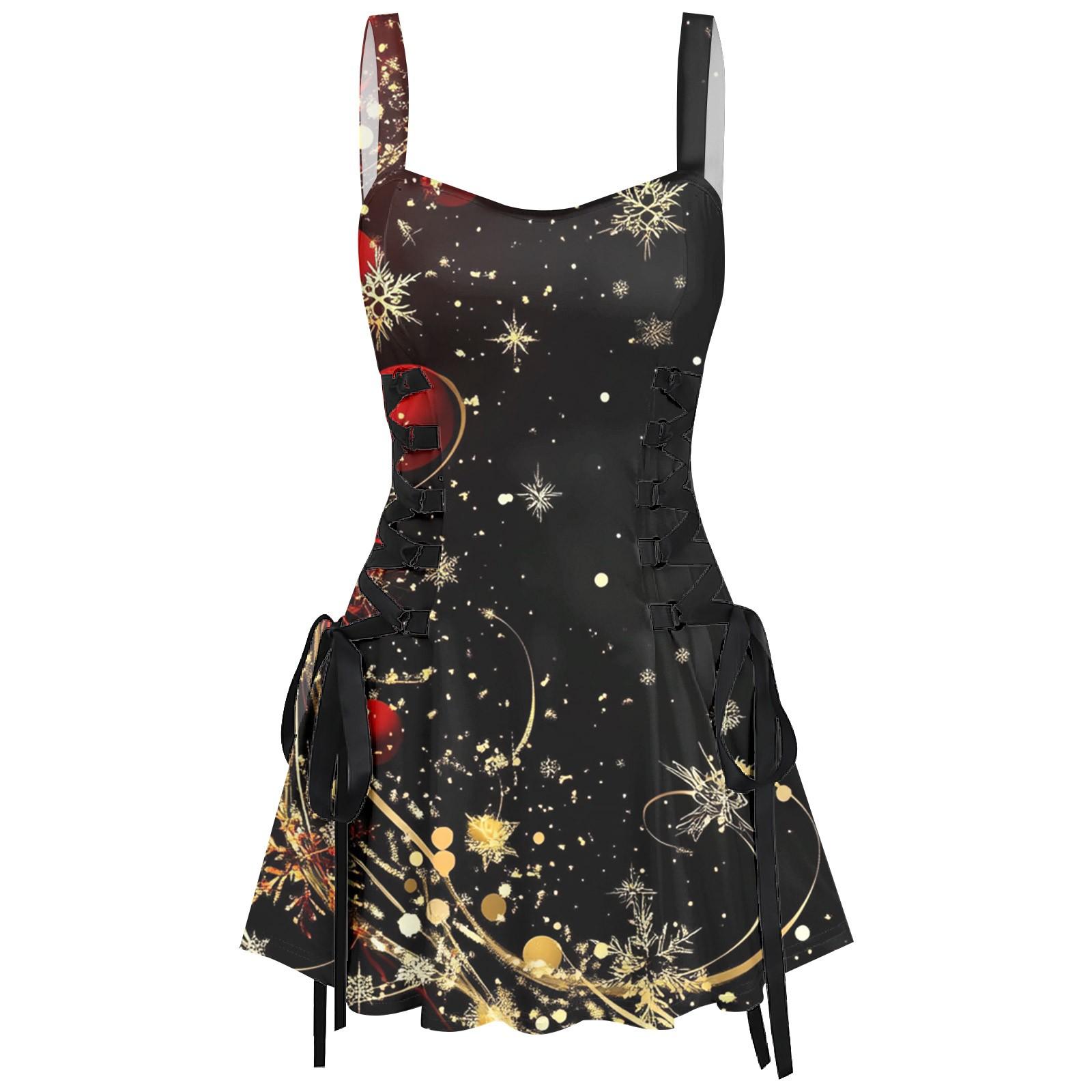 

Женское модное темпераментное печатное сексуальное винтажное короткое платье с бретельками M жёлтый