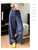 Korean Old Money Style Women's Wide-Leg Cotton Linen Pants, High-Waisted Straight Casual for Spring/Summer 2026.