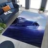 1pc Futuristic Car Carpet Rug for Bedroom Living Room Decor Sofa Home Game Area Rug Non-slip Floor Mat. D0730020