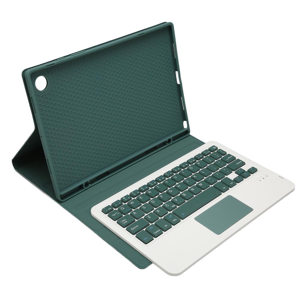 Tablet Keyboard Case for Galaxy Tab A8 10.5in 2022 Detachable Wireless Bluetooth Tablet Keyboard TPU Case Dark Green