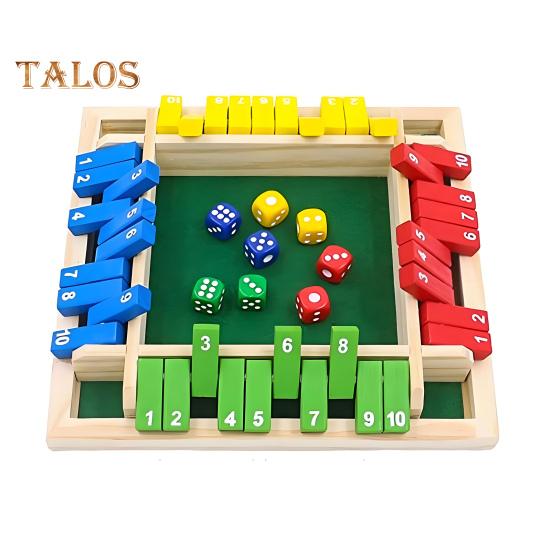 

Настольная игра «Закрой коробку» с кубиками, 4-сторонняя образовательная математическая игра-стратегия для 4 игроков, для детей, взрослых, семейных вечеринок, деревянная игрушка «Закрой коробку» разноцветный