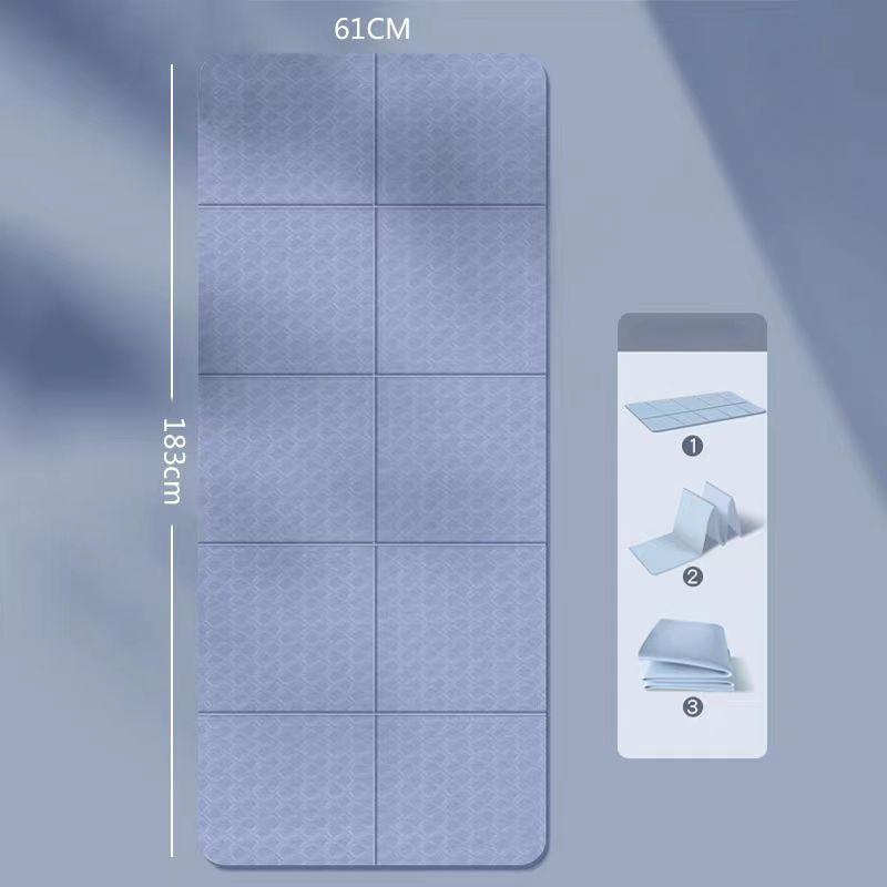 Convenient and Foldable Yoga Mat for Home Use Portable Thickened Anti Slip Fitness Home Floor Mat Student Nap Anti Slip Children's Nap Mat