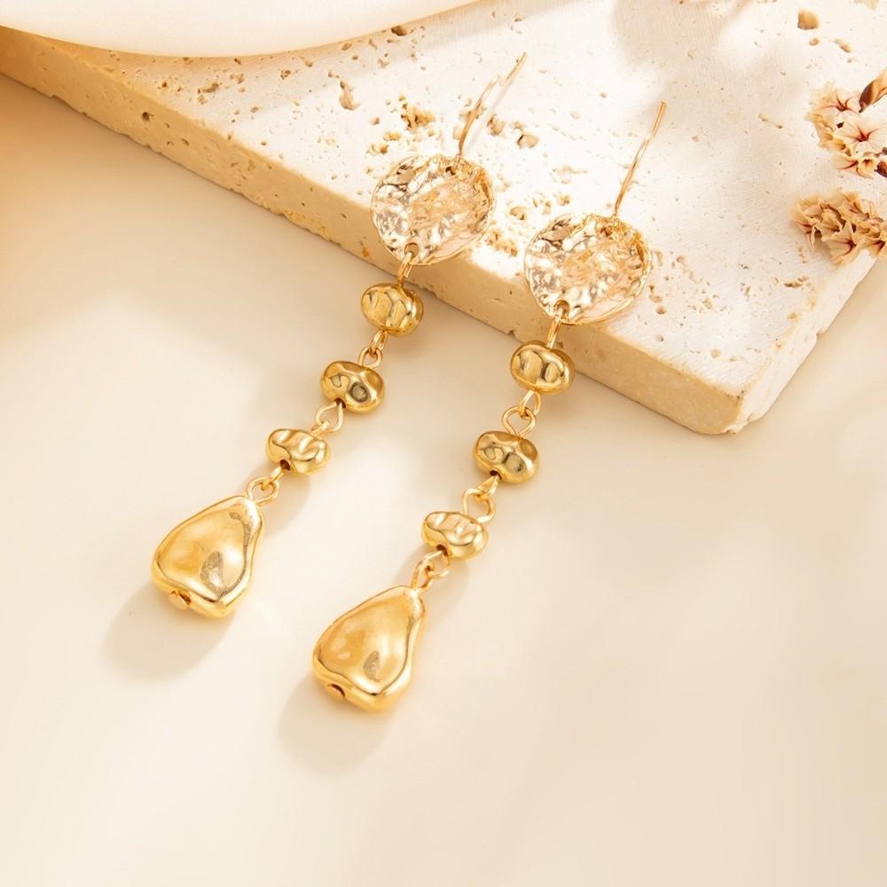 Bohemian Geometric Earrings Irregular Imitation Pearl Earrings Bead Earrings  Fashion Accessories