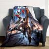 Batman Vs Harley Quinn Flannel Blanket Super Soft Warm Cozy Blanket For Sofa Bed Office Travel Allseason Home Decor Gift