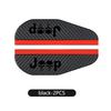 For Jeep 2pcs Car Rearview Carbon Fiber Mirror Rain Eyebrow Rainproof Compass Renegade Cherokee Wrangler JK Patriot Liberty AJW1