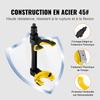 Strut Spring Compressor Set, Macpherson Strut Spring Compressor Kit, Interchangeable Fork Strut Coil Extractor Remover Tool, with Yellow Protective