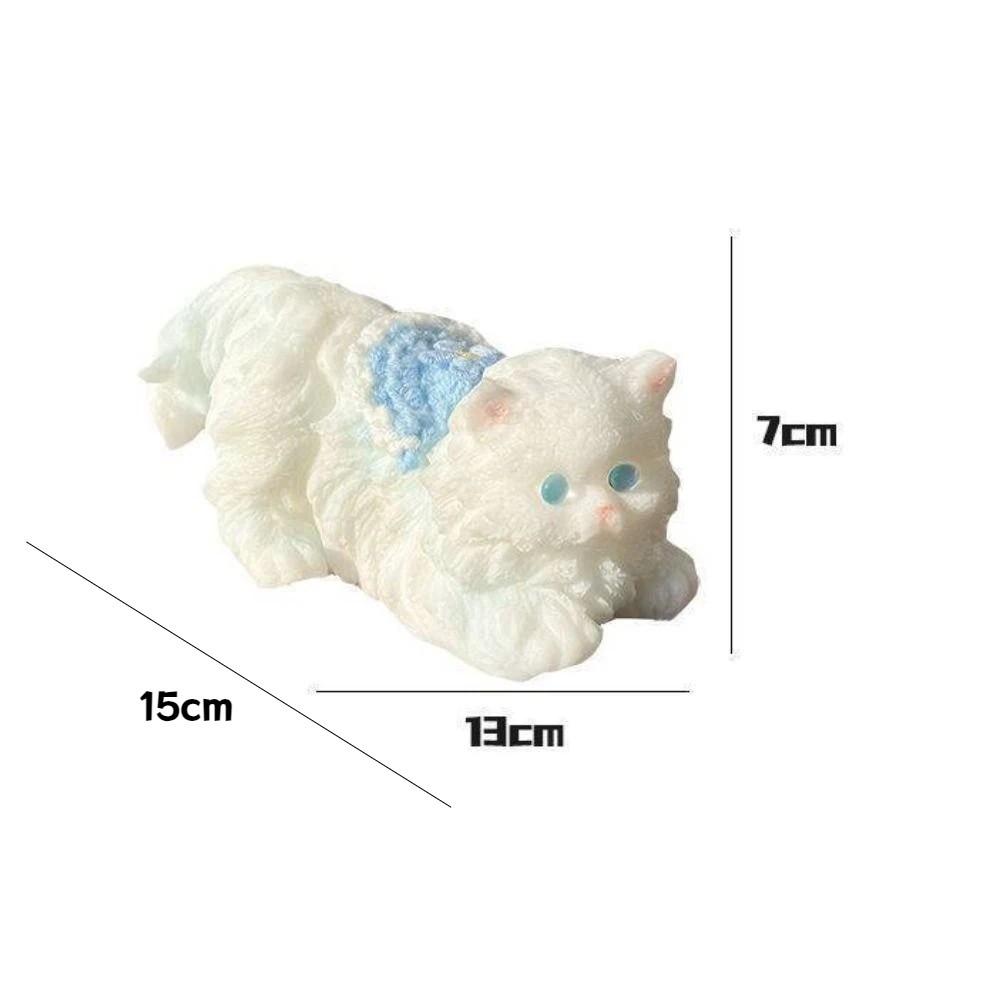 Stress Relief Persian Cat Squeeze Toy Handmade Soft Squeeze Cat Toys Cat Lovers Gift