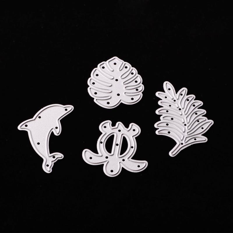 

DC-602 Режущие штампы DIY Тисненая форма для ножа из углеродистой стали Дельфин Черепаха серебряный