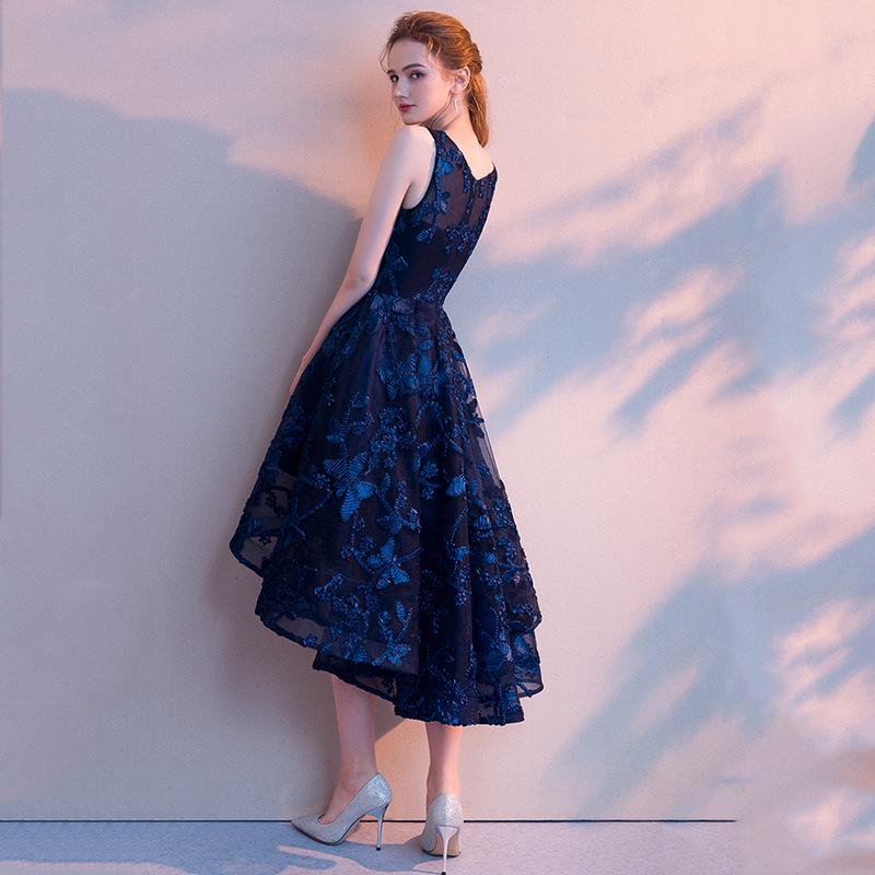 2026 Elegant Women's Banquet Gown: Short Front, Long Back - Perfect for Parties and Social Events