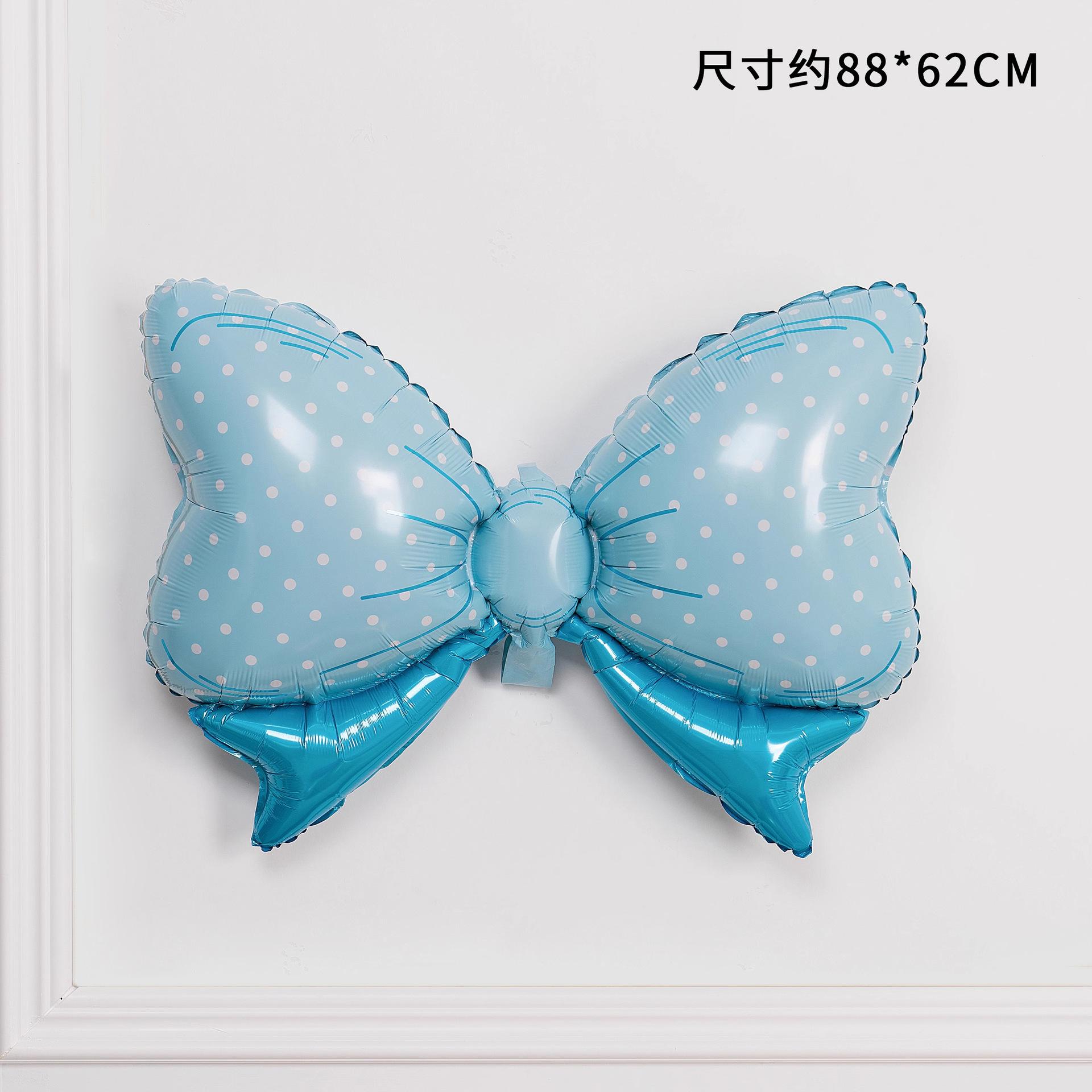 

Балетный танец Алюминиевый фольгированный шар Девочка Мальчик Малыш Дети Вечеринка по случаю дня рождения Украшение для вечеринки Фон Оформление стены Large Bow Blue