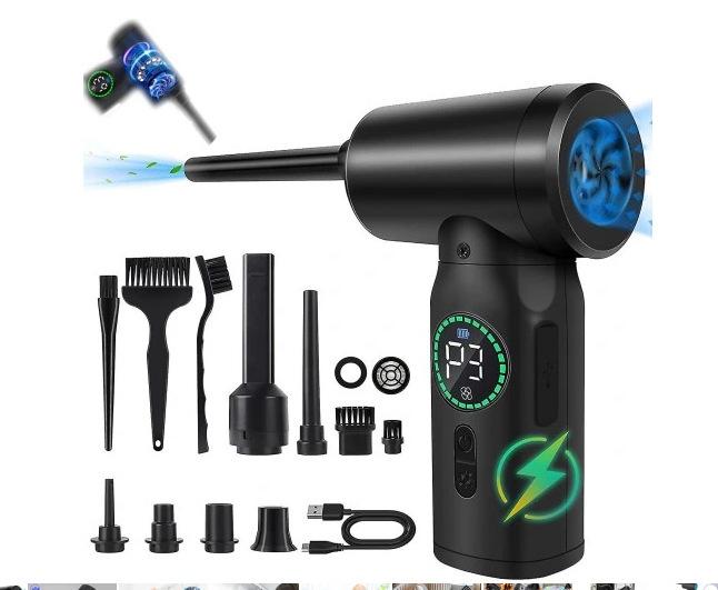 Cordless Car Vacuum Cleaner, High Power Portable Vacuum with Blower Function, Rechargeable Handheld Auto Vacuum for Interior Detailing and Cleaning