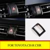 ADF3 Double Flash Light Emergency Light Button Frame Decoration Cover Trim For CH-R CHR 2016-2023 Accessories