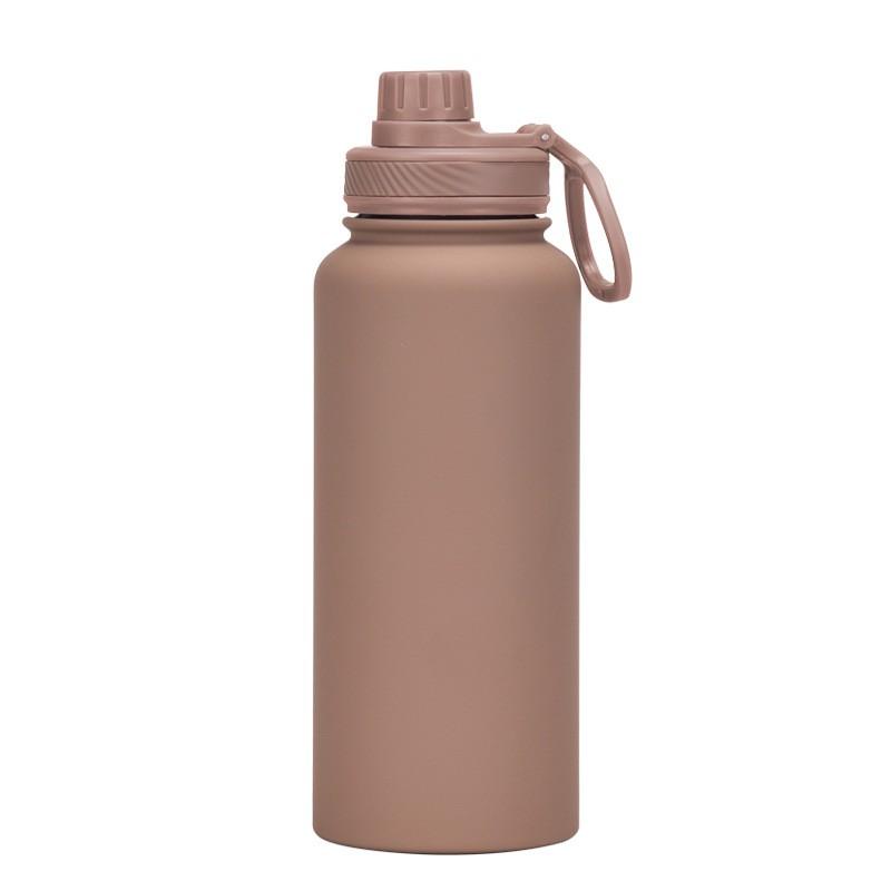 1L Stainless Steel Vacuum Insulated Water Bottle With Wide Mouth Portable Outdoor Sports Travel