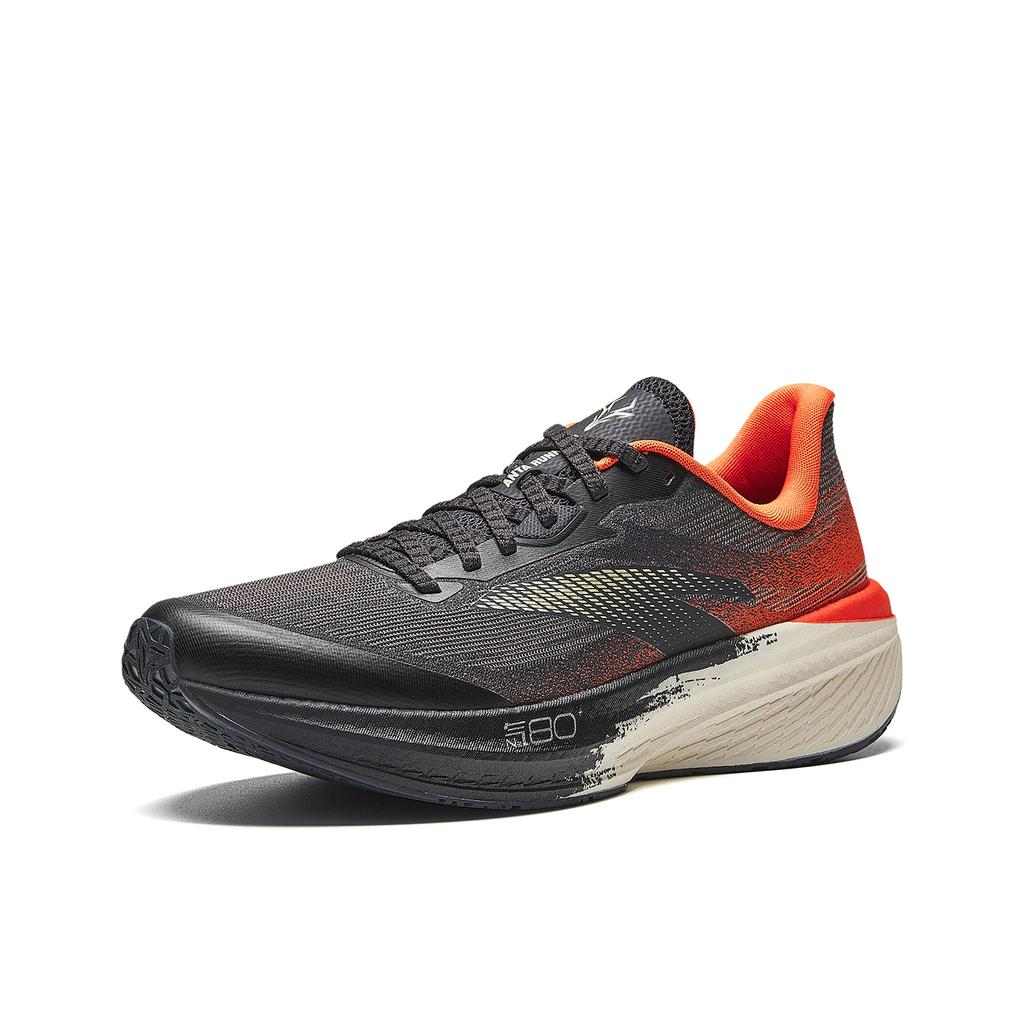 Anta Zone 2 Heart Rate 80 Comfortable Low top Running Shoes Men's Gray Orange Gold 112615555-6