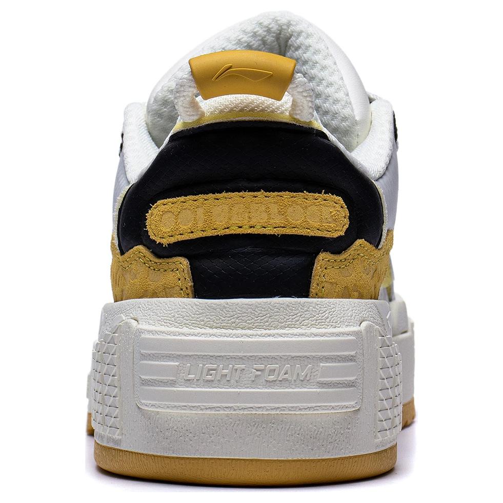 Li Ning 001 Unblock Classic Casual Durable Lightweight Low Top Skate Shoes Women sneaker White Platinum AGCT096-2