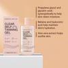 100ml Clear Self Tanning Gel ,Gradual Natural Tan Body Gel, Skin Hydrating Firming Lightweight Non Sticky Body Face Care