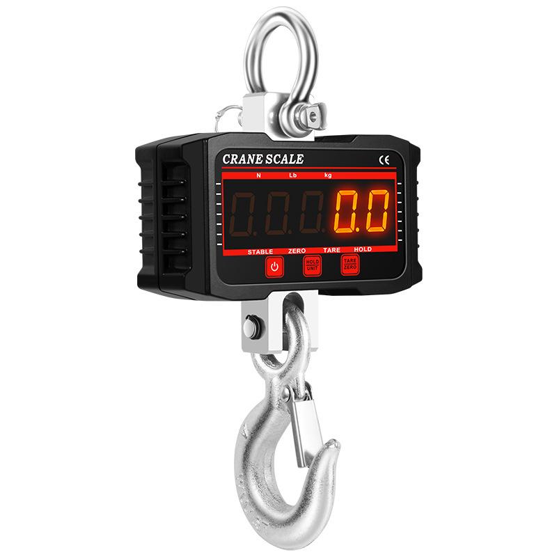 2000kg Wireless Handheld Electronic Crane Scale - High Precision, Portable, Direct-Reading 2t Hook Scale