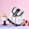 Korean Niche 2024 Cowhide Large-Capacity Retro Backpack & Crossbody Bucket Bag