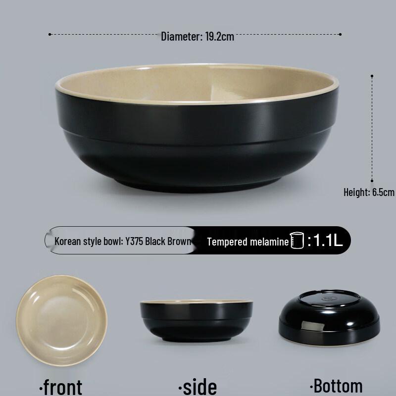 

Commercial-Grade Extra Thick Melamine Soup Bowl