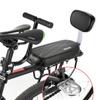 Bicycle PU Bike Seat Back Leather Soft Cushion Rear Rack Seat Water Resistant Children Seat With Back Rest Bicycle Accessories