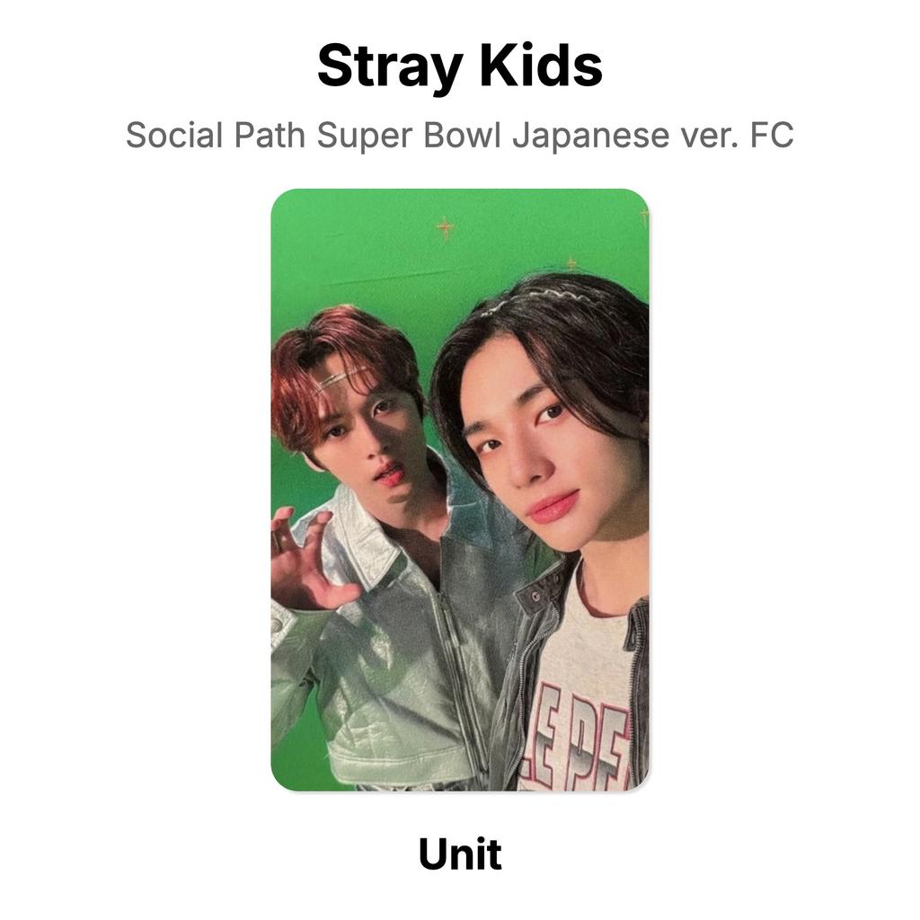 Stray Kids Social Path Super Bowl Japanese ver. FC Official Photocard