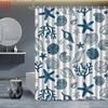 Reusable Shower Curtain With Hooks Mildew Proof For Bathtub And Shower Enclosures