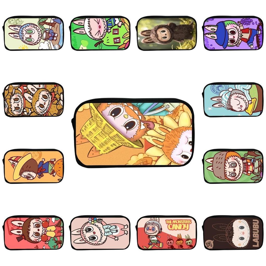 Sött tecknad kanin pennskrin för barn Hållbart polyester-pennfodral