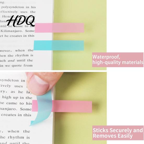 Translucent Sticky Strips 6Pcs/Set Assorted Color Index Tabs Writable Repositionable Colorful Tabs Morandi Colored Book Page Marker Labels