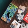 Cartoon Animal Black Cat Oil Painting Phone Case For IPhone 16 15 14 13 12 Mini 11 Pro XS Max X XR SE 6 7 8 Plus Silicone Cover
