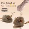 Electric Squeaking Plush Mouse Cat Toy - Scratch & Bite-Resistant Teasing Toy for Self-Play