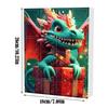 24 Days Christmas Advent Calendar Cute Acrylic Dinosaur Pendant Toy Christmas Tree Decor Backpack Car 2D Flat Pendants Gifts