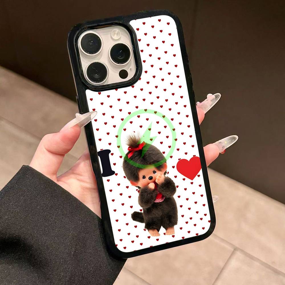 

Cute M-monchhichis-s Magnetic Matte Phone Case For IPhone 16 17 15 14 13 12 11 For Magsafe Wireless Charge Cover iPhone 14 pro