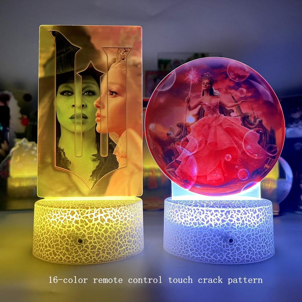 KPop Demon Hunters Kawaii Zoe Mira Rumi Saja Boys Monochrome Light Remote Control 16 Color Night Lights