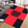 Bayer 04 Leverkusen Flannel Printed Carpet, Home Sofa Decoration for Living Room & Bedroom, Non‑Slip Play Flannel Floor Mat for Game Room