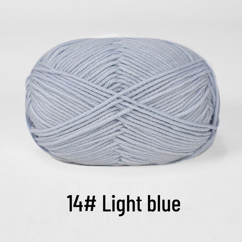 Baby 4-lagiges Milchbaumwollgarn zum Stricken von DIY-Schals oder Decken