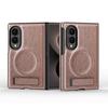 Luxury Business Magnetic Kickstand Leather Phone Case for Samsung Z Fold 8 Wide Shockproof For Magsafe Skin Feel Slim Cover