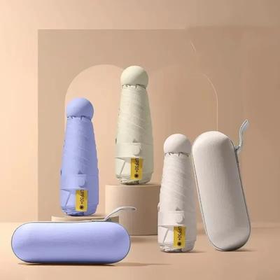 Skládací lehký mini deštník Rain Women přenosná cestovní kapsle 5 skládací dámský deštník větruodolný deštníky slunečník