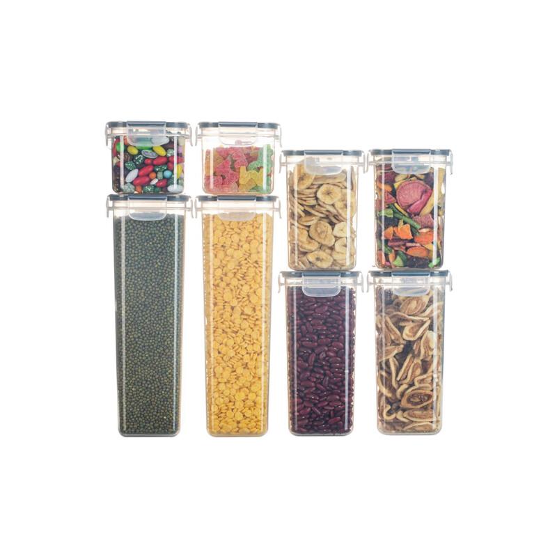 ZISIZ 8-Piece PP Food Storage Container Set